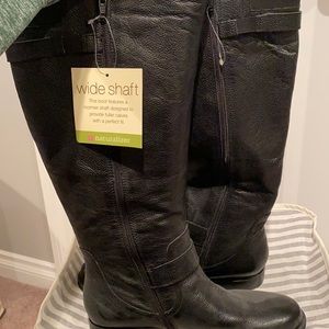 Naturalizer Black Leather Riding Boot